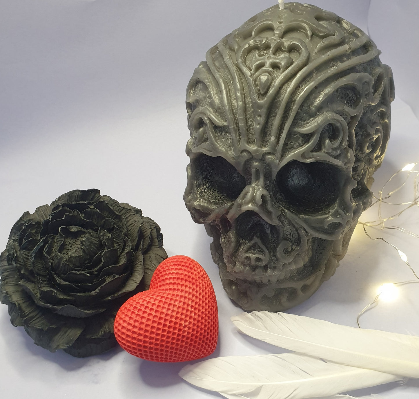 Wickedly Wonderful 100% Natural Beeswax Skull Candle